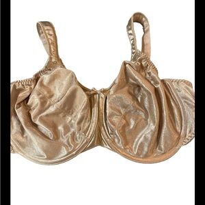 Bali Satin Tracing Minimizing Bra Underwire Beige 40DD